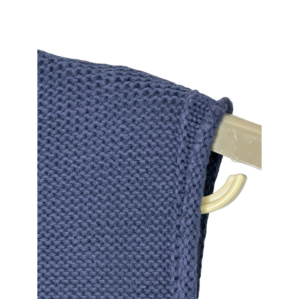 NWT Abercrombie & Fitch Womens Rolled Hem Crochet Knit Cottagecore Preppy Ble - Picture 3 of 11
